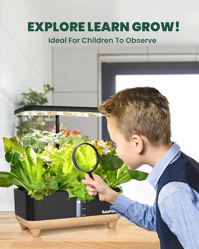 RAINPOINT Indoor Hydroponics Growing System,13 Pods Hydroponic Garden Planter, Vegetable Growing System Kit, Kitchen for Women, Hydro Garden Herb Grower by GreenHaven Gardens