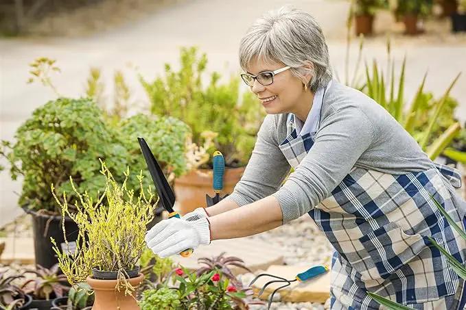 Gardening Tools Set from Alloy Steel - Heavy Duty Garden Tool Set with Light & Rubber Non-Slip Handle - Gardening Tool Kit - Ergonomic Garden Hand Tools - Gardening Gifts for Men and Women by GreenHaven Gardens