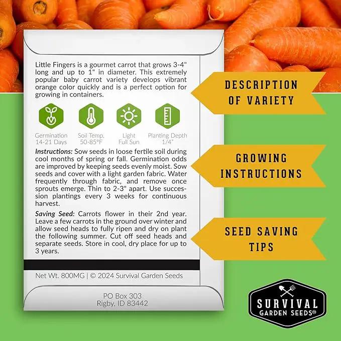Survival Garden Seeds Home Garden Collection - 30 Pack with 18,500+ Non-GMO Heirloom Vegetable, Fruits, Herb Seed Varieties for Planting - Plant & Grow Survival Food & Emergency Preparedness Gear by GreenHaven Gardens