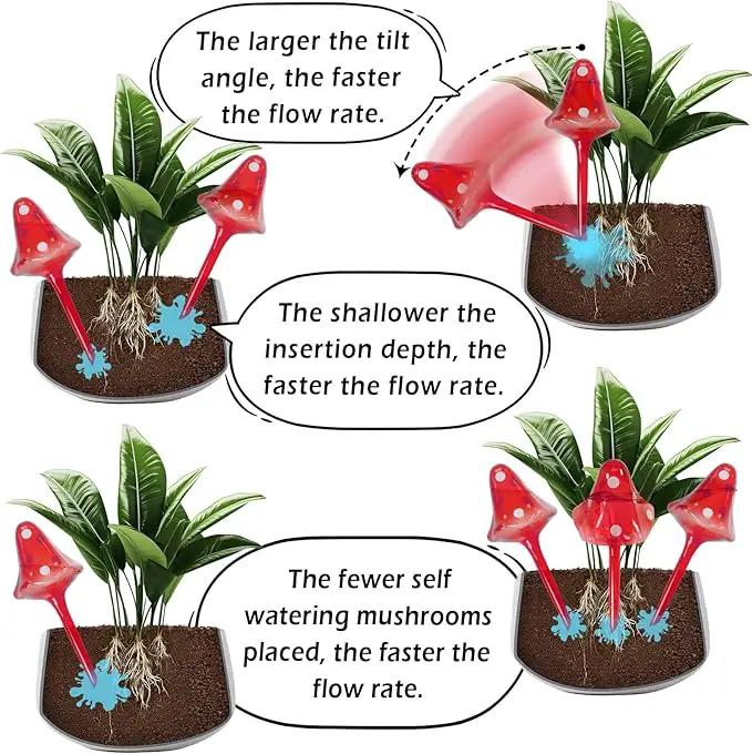 Plant Self Watering Globes Bulbs Planter Insert Automatic Plastic Watering Devices Plant Waterer Spikes for Indoor Outdoor,Self Irrigation System Lasts for One Week by GreenHaven Gardens