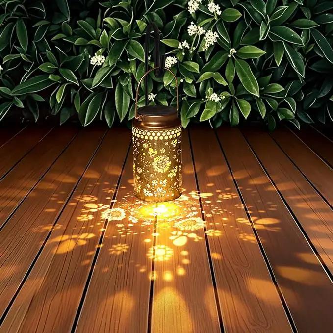 2 Pack Bee Solar Lanterns Outdoor Waterproof, Metal Hanging Lights Decorations for Garden Yard Lawn Patio, Bee Gifts for Women Mom Grandma Aunt Mother in Law Christmas by GreenHaven Gardens