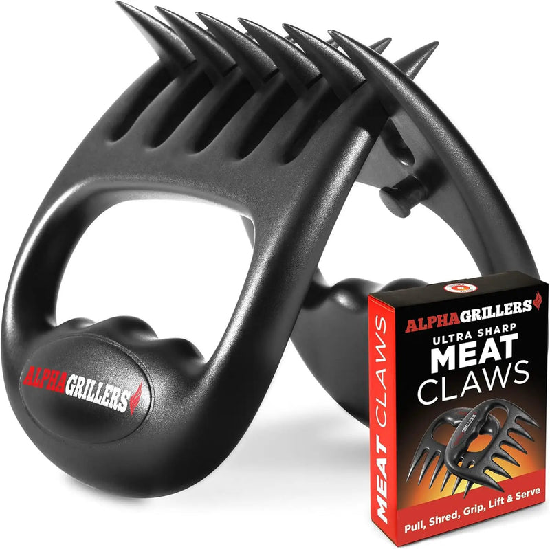 Alpha Grillers Meat Shredder Claws - Grilling Accessories Gifts for Men Dad Him Husband Son Boyfriend Birthday - BBQ Accessories Grill Puller for Cooking Shredding Barbecue Smoker Pulled Pork Chicken by GreenHaven Gardens