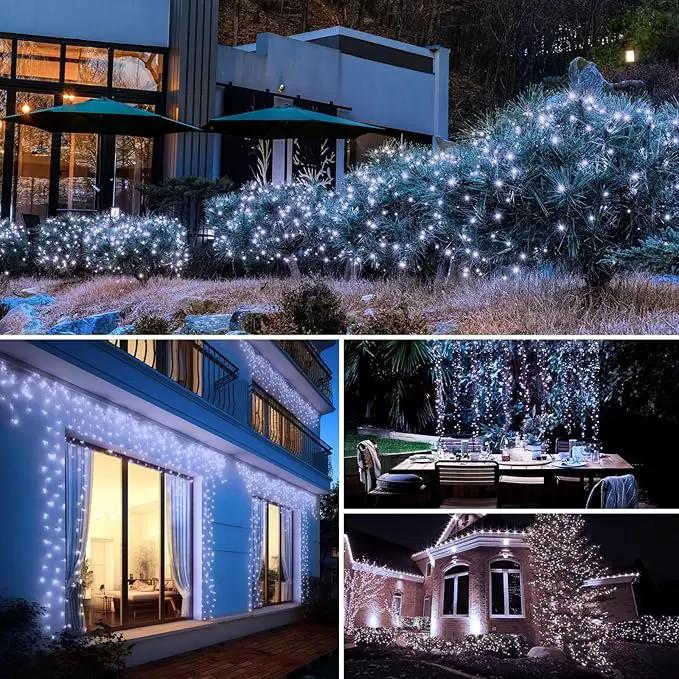 btfarm 8 Pack Solar String Lights Outdoor, Total 640LED 264FT Solar Fairy Lights Waterproof 8 Modes, Copper Wire Twinkle Lights Solar for Outside Garden Patio Tree Xmas Wedding Party Decor, Cool White by GreenHaven Gardens