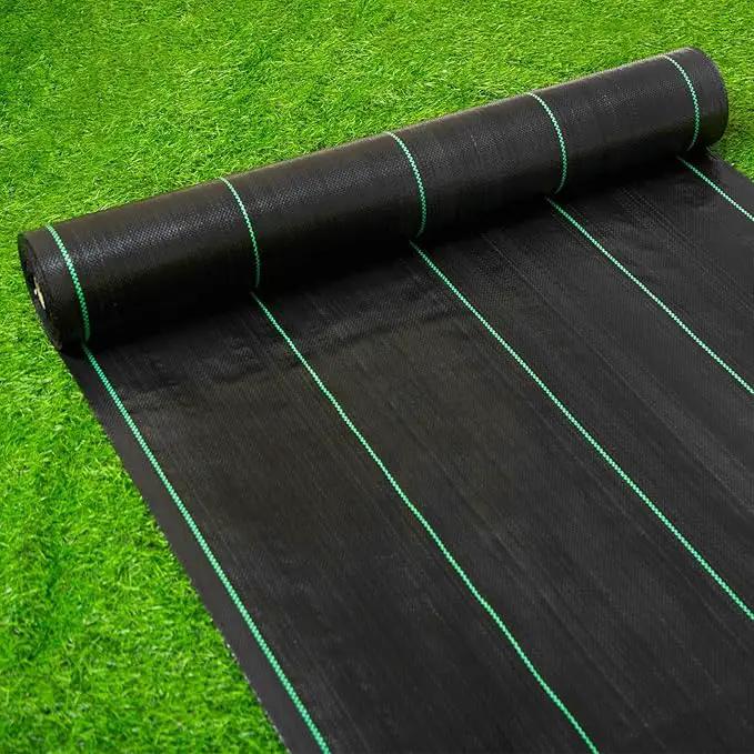 6FT X 180 FT Weed Barrier Landscape Fabric Heavy Duty,3.2 OZ Premium Garden Weed Blocker Fabric for Weed Control, Plastic Ground Cover with Woven Weed Cloth,Durable Landscaping Fabric by GreenHaven Gardens