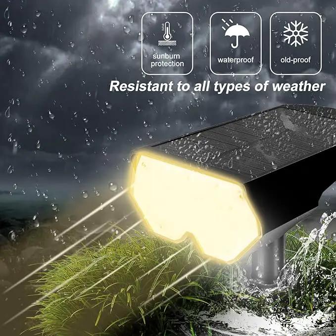 All-New Solar Spot Lights Outdoor Waterproof，20 LEDs Solar Flag Light with 2 Modes,Landscape Spotlights for Pathway, Patio, Garden, Trees ，Pool(2 Pack,Warm Light) by GreenHaven Gardens