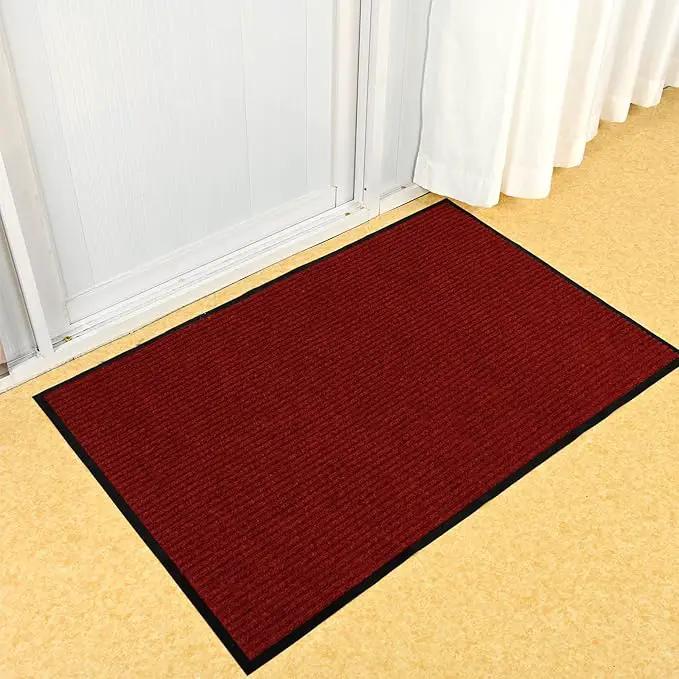 Profile Rubber Door Mat, 72x48inch, Heavy Duty, Entrance Doormat, Indoor and Outdoor, Waterproof, Easy Clean Shoe Scraper, Home Rug Welcome Mats for Entryway, Patio, Porch(Red) by GreenHaven Gardens