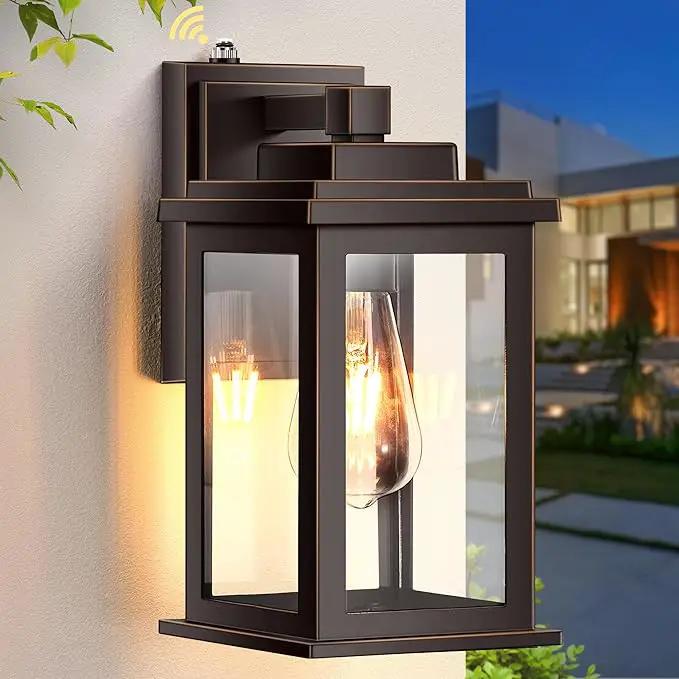 VIANIS Oil Rubbed Bronze Dusk to Dawn Outdoor Lights, Anti-Rust Aluminum Outside Lights for House, Modern Waterproof Hardwired Outdoor Wall Sconce for Porch, Garage, Front Door, Easy-to-Install by GreenHaven Gardens