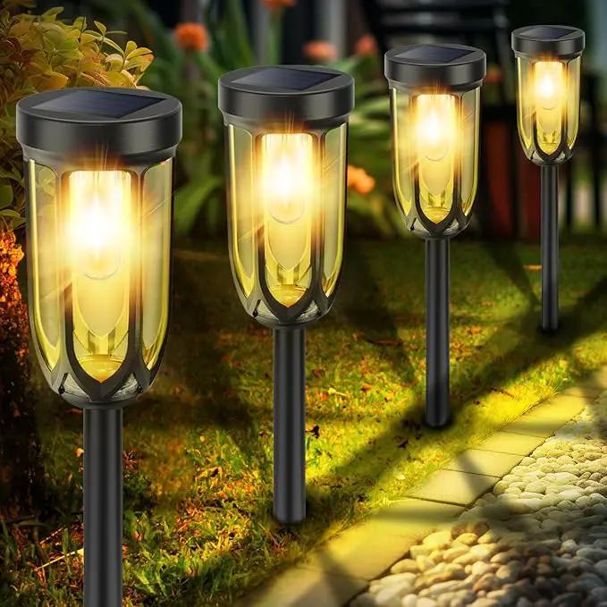 Solar Pathway Lights Outdoor 8 Pack, Solar Lights Outdoor Waterproof IP65, Bright Auto On/Off Driveway Patio Light, LED Solar Garden Lights Landscape Lighting for Walkway Lawn Yard by GreenHaven Gardens