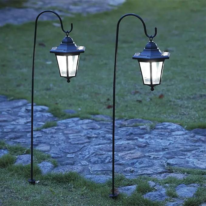 MAGGIFT 37.8 Inch Hanging Solar Lights for Outside Solar Garden Lights Decorative Lanterns with 2 Shepherd Hooks Waterproof Landscape Lighting for Lawn Patio Yard Pathway Driveway,2 Pack by GreenHaven Gardens