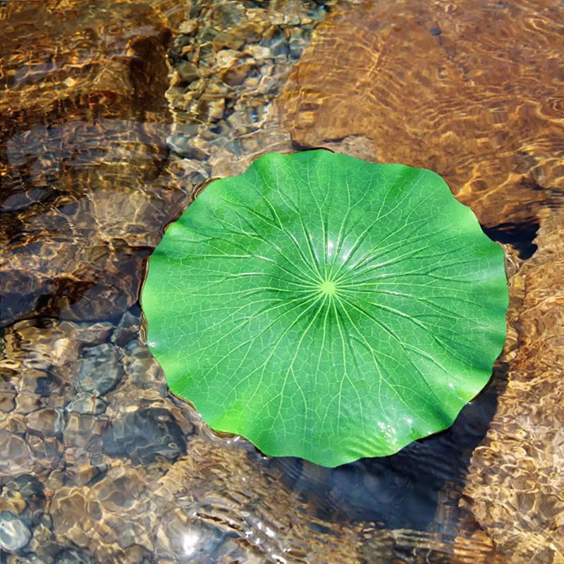 Superdream Artificial Realistic Lily Pads Floating Scenery Lotus Pods for Pool Decoration Aquarium Fish Pond Water Decorative (Pack of 6) by GreenHaven Gardens