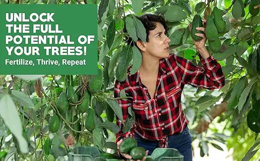 Avocado & Citrus Tree Fertilizer for Indoor & Outdoor Plants | Quick-Release Nitrogen - Citrus Fertilizer (3 Quarts) by GreenHaven Gardens