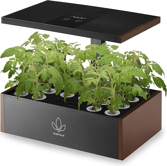 Vita Indoor Hydroponics Growing System Kit, 12/16/20 Pods, 10L Water Tank, Indoor Herb Garden with 5X Faster Growth, Indoor Gardening System with 25" Extendible Rod for Indoor Plants by GreenHaven Gardens