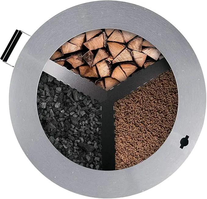 Breeo Smokeless Fire Pit (Y Series - Stainless Steel) | 21 inch Portable Smokeless Firepit for Outside | 31 Pounds | Ideal for Families Compatible with Wide Range of Breeo Accessories by GreenHaven Gardens