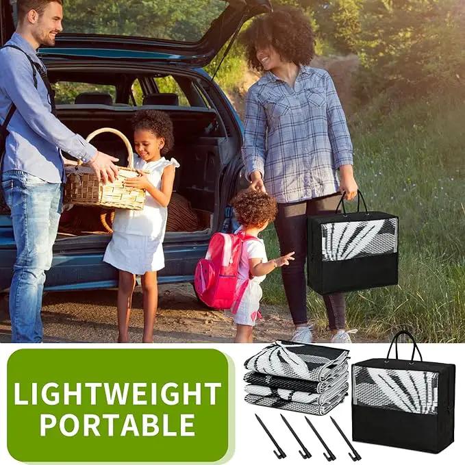 Outdoor Rug 5x8 ft Waterproof, Reversible Outdoor Plastic Straw Rug for Patios Clearance, Outdoor Area Rug Carpet RV Mat for Camping Backyard Deck Porch by GreenHaven Gardens
