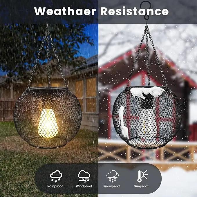 pearlstar Solar Lanterns Outdoor,Upgraded Solar Lights for Outside Decorative Outdoor Hanging Lights Waterproof Solar Lantern Lighting for Yard Garden Patio Pathway Tree,2 Pack by GreenHaven Gardens