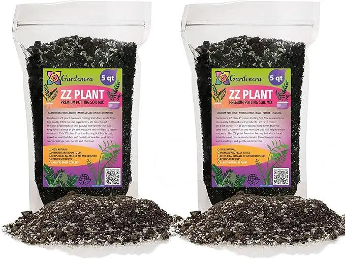 Premium ZZ Plant Expert-Grade Soil - Fast-Draining Formula Ensuring Long-Lasting Plant Vitality - 10 QUARTS by GreenHaven Gardens