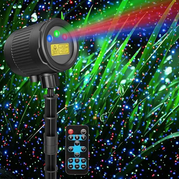 Christmas RGB Laser Projector Lights - Waterproof Indoor/Outdoor for Home, Yard & Garden Decoration by GreenHaven Gardens