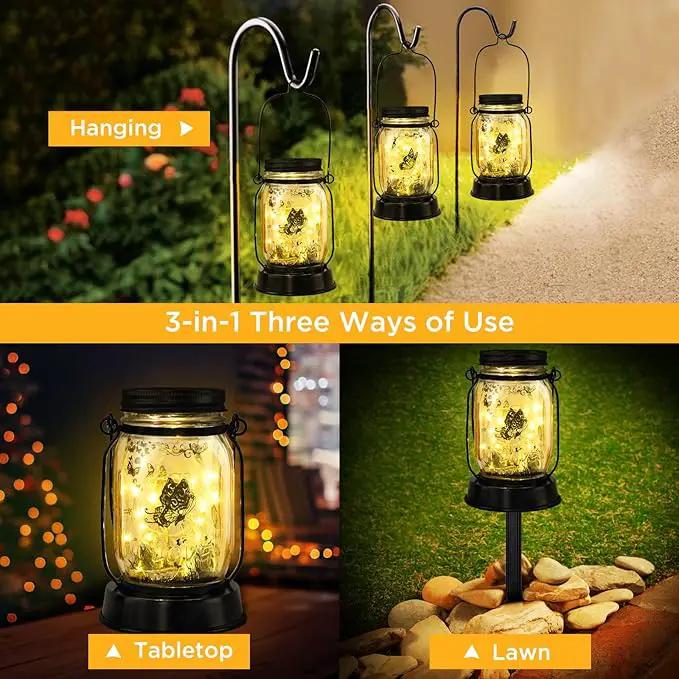 kyoryuger Butterfly Solar Lanterns, Gifts for Women Mom Grandma, Christmas Mom Gifts, Unique Birthday Gifts for Butterfly Lovers, Solar Garden Decoration Outside for Yard, Patio,Backyard,Porch by GreenHaven Gardens