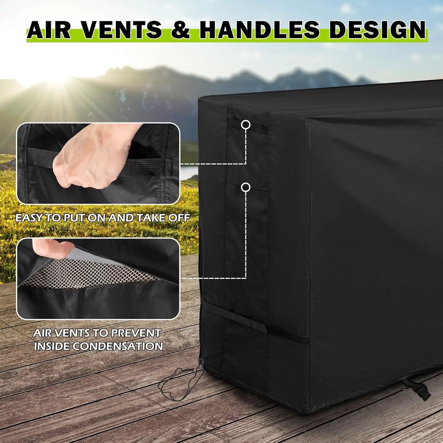 Grill Cover for Blackstone 1883 Original 28in Griddle, Flat Top Griddle Cover for Blackstone 2311/2269/2147/1924 28in Grill by GreenHaven Gardens