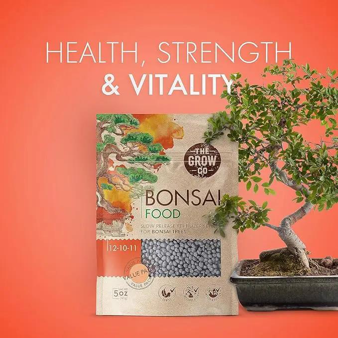 Bonsai Fertilizer - Gentle Slow Release Plant Food Pellets - Ideal for All Indoor and Outdoor Bonsai Tree Plants in Pots (5 oz) by GreenHaven Gardens
