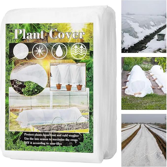 Plant Covers Freeze Protection, 10x33FT Reusable Thickened Winter Floating Row Covers, Frost Cloth Blanket Shade Cloth Garden Fabric Plant Cover for Raised Beds Vegetables Insect Winter Frost by GreenHaven Gardens