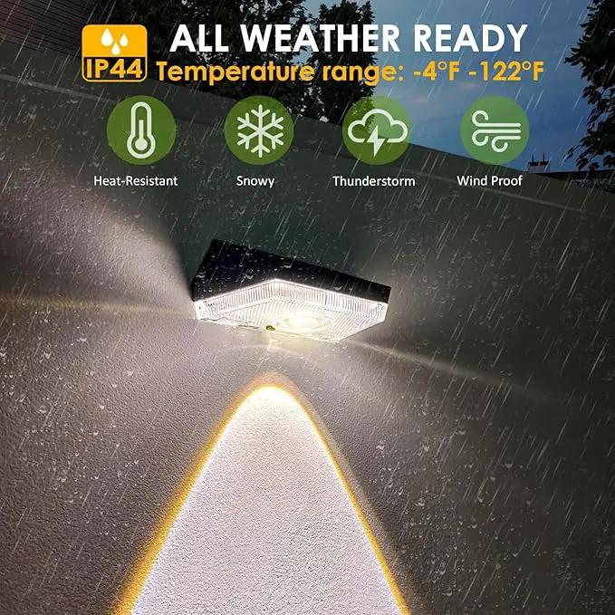 Solar Fence Lights Outdoor - Warm White & RGB 6 Color, Dusk to Dawn Deck Lights, IP65 Waterproof Solar Outdoor Lights for Fence/Backyard/Railing/Step/Patio/Wall (6 Pack) by GreenHaven Gardens