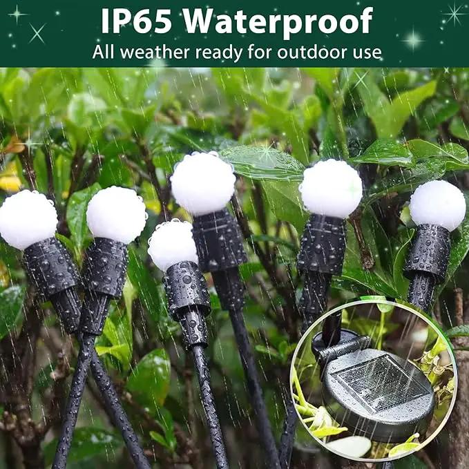 8-Pack Solar Garden Lights, 64 LED Solar Lights Outdoor for Garden Decor, Waterproof Firefly Light Outdoor (Sway by Wind), Swaying Light for Outside Yard Pathway Landscape Decorations (Warm White) by GreenHaven Gardens