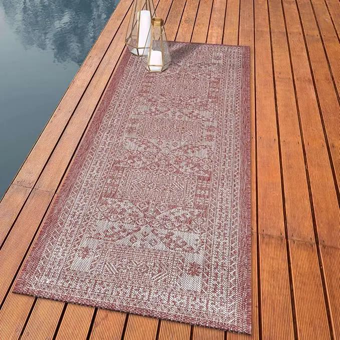 Keen Home Design Terrace Outdoor Runner Rug - 2x10 Washable Indoor/Outdoor Rug for Patio, Kitchen, Balcony, Beach, Garden, Deck and Porch, Size: 2'2"x9'11" by GreenHaven Gardens