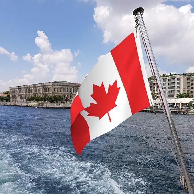 Canada Canadian Flag Garden Yard House 2x3 ft Flags Double Sided Print Banner Indoor Outdoor Party Home Decorations for Boat Dorm House Balcony by GreenHaven Gardens