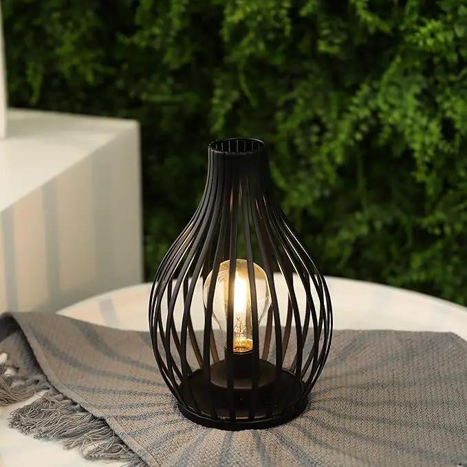 JHY DESIGN Decorations Table Lamp Battery Powered 9.5''High Vase Shaped Cordless Lamp with 6-Hours Timer Feature LED Light Decorative Room Battery Lamp for Indoor Table Garden Party by GreenHaven Gardens