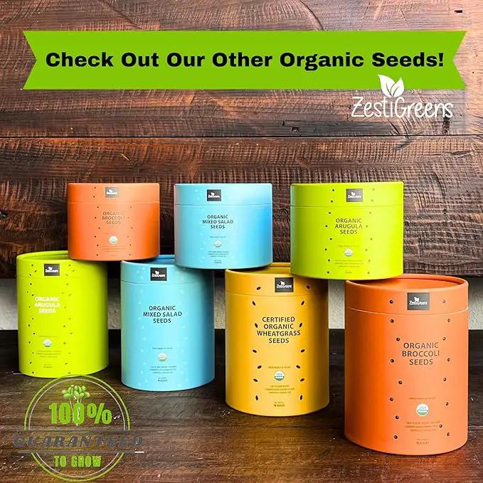 Certified Organic Wheatgrass Seeds – 12,500+ Non-GMO USDA Cat Grass Seeds in Food-Grade Container with Lid for Easy Scooping & Freshness by GreenHaven Gardens