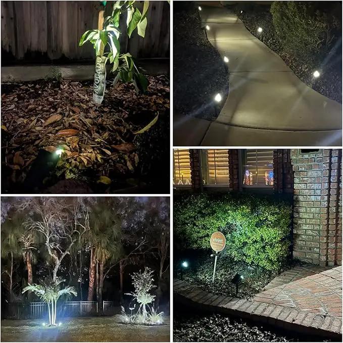 Solar Lights Outdoor Waterproof IP65, 76 LED 3 Lighting Modes Solar Spot Lights Outdoor Yard Garden Landscape Pathway (Cool White, 4 Pack) by GreenHaven Gardens