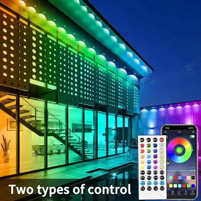 Permanent Outdoor Lights,200ft RGB Eave Light with App Control Remote,IP67 Waterproof LED Lights,Music Sync Outside Light for Christmas,Halloween,Garden,House Decorations by GreenHaven Gardens
