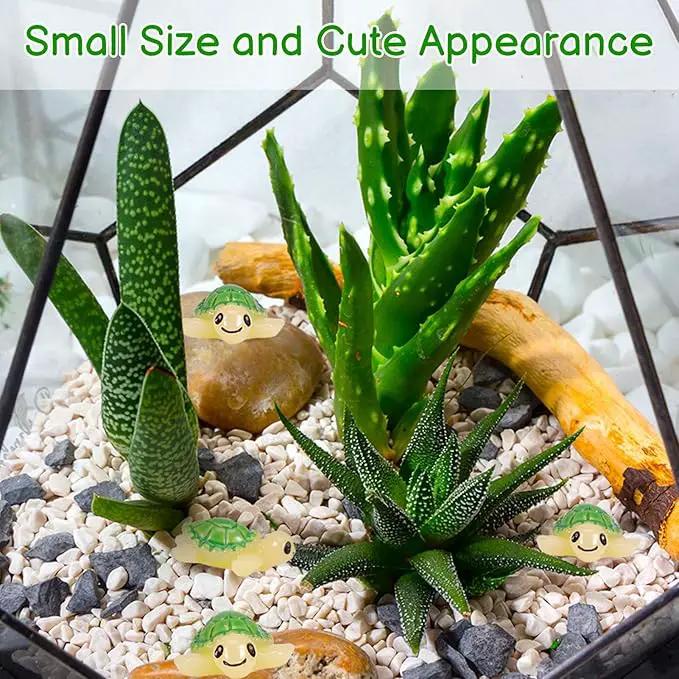 60 Pcs Mini Resin Tortoise,Cute Miniature Sea Turtle Figurines,Tiny Ocean Tortoise Statues for Fairy Garden Landscape Birthday Party Ornament Home Plant Decor Crafts DIY(Green) by GreenHaven Gardens