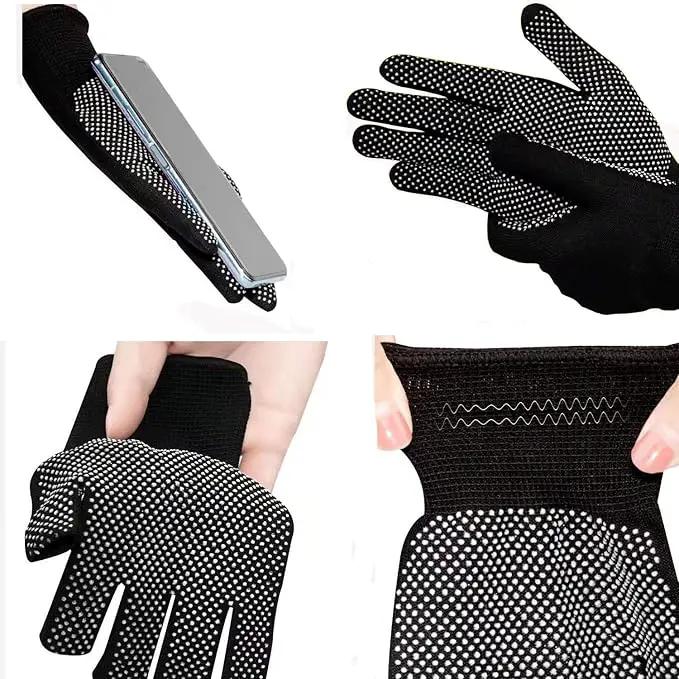 24Pcs Work Gloves Anti-slip Knitted Stretchy Cloth Glove Thin Moist Glove Liners by GreenHaven Gardens