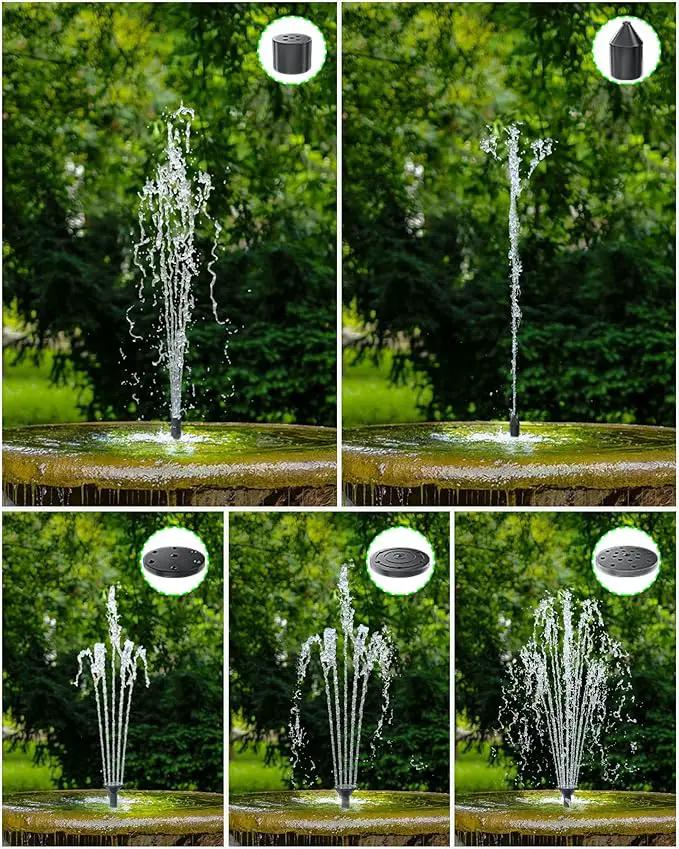 Biling Solar Water Fountain for Bird Bath, 3.5W Solar Water Pump Outdoor with 10ft Cable, 4ft Tubing, Solar Pond Pump for BirdBath, Garden Small Ponds (Need Direct Sunlight) by GreenHaven Gardens
