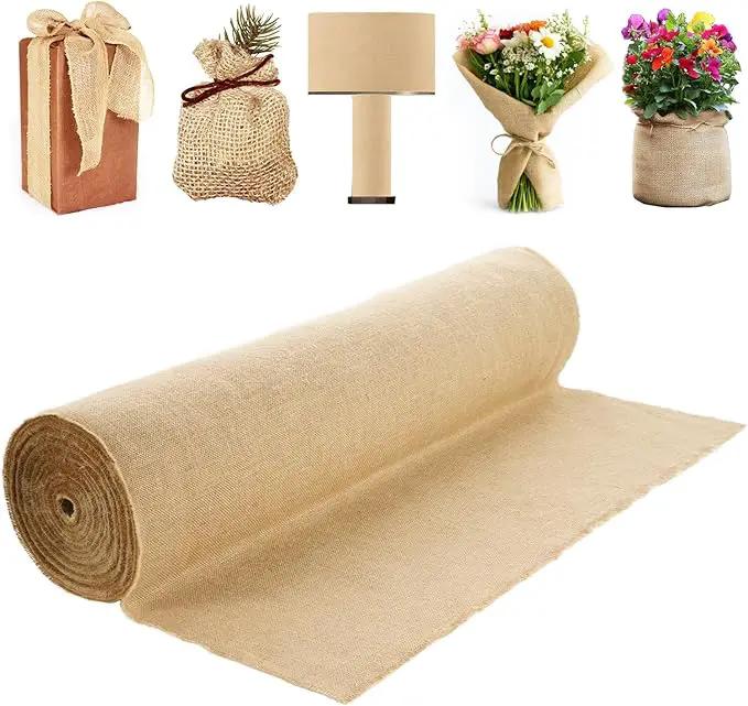 VEVOR Burlap Fabric Roll, 40” x 150 ft High Density Natural Jute Fiber Material for Outdoor Plant Care, Tree Wrap Roll, Decor, DIY Crafts, Wedding, Garden Weed Barrier, Plants & Trees Winter Covering by GreenHaven Gardens
