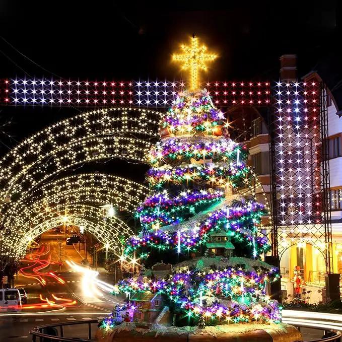 22" Bethlehem Star Outdoor Christmas Lights 90 LEDs Christmas Tree Lights Hanging Lights Mains Powered Polaris Christmas Decorations,Star of Bethlehem Lights for New Year Holiday Wedding Party Decor by GreenHaven Gardens