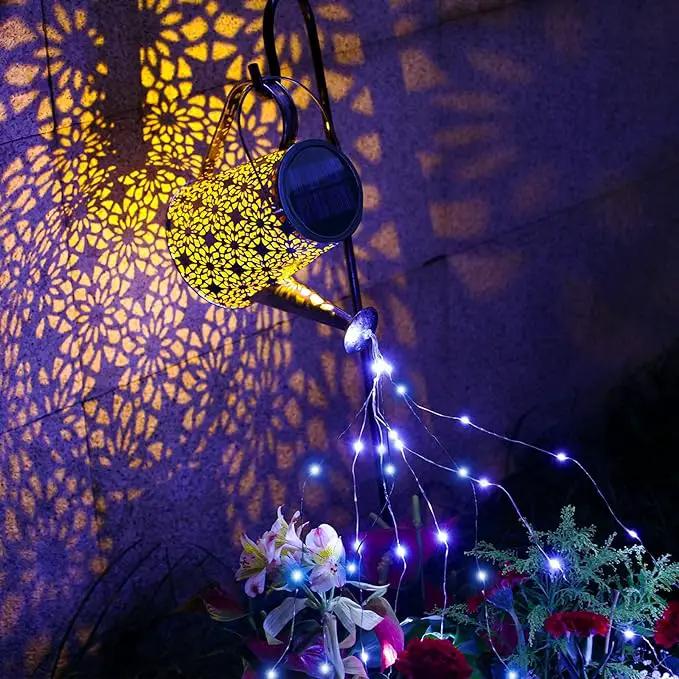 VOOKRY Watering Can with Lights, Large Hanging Solar Lights Outdoor Waterproof, Decorative Retro Metal Solar Garden Decor for Patio Yard Porch Lawn Landscape Gardening Gifts for Mom Grandma Women by GreenHaven Gardens