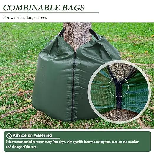 8 Pack 20 Gallon Capacity Watering Bags for Tree, 6-8 Hours Slow Release Tree Water Bags, Reusable Tree Watering Bag, Premium PVC Gator Bags for Healthier Trees, Sapling, Plant by GreenHaven Gardens