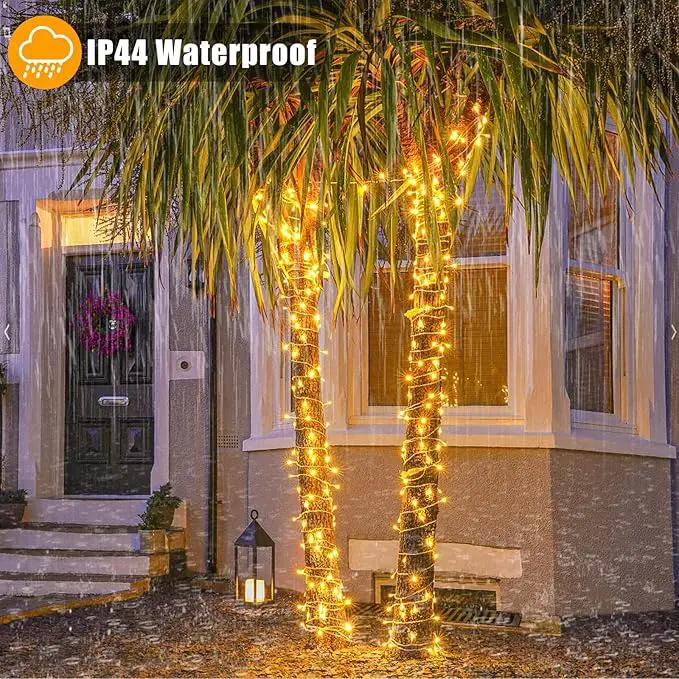 Christmas String Lights Indoor Outdoor Waterproof, Warm White String Lights Clear Wire 8 Modes, 165FT 500 LED Fairy Twinkle Lights Plug in for Bedroom Xmas Tree Holiday Party House Decorations by GreenHaven Gardens
