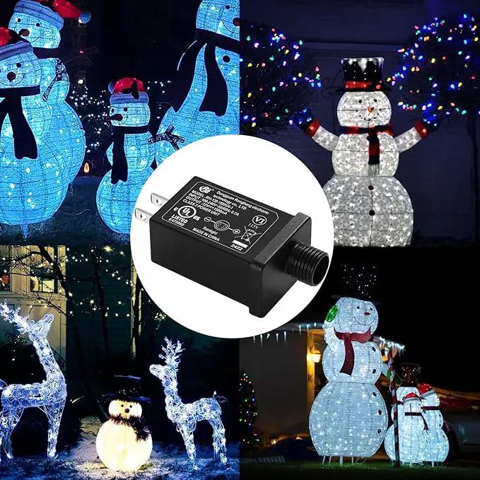 Replacement Yard Inflatable Adapter Power Supply Adaptor - 12V 1.5A 4Pcs- Inflatable Plug Replacement Class 2 Power Supply - for Christmas Tree Light/Thanksgiving Yard Blow Up Decorations by GreenHaven Gardens