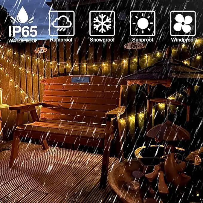 Globe String Lights 49.2 Feet 100 LED, Plug in Crystal Fairy String Lights with Remote Timer, 8 Modes Indoor Outdoor Hanging Globe Lights for Wedding Bedroom Classroom Patio Garden by GreenHaven Gardens