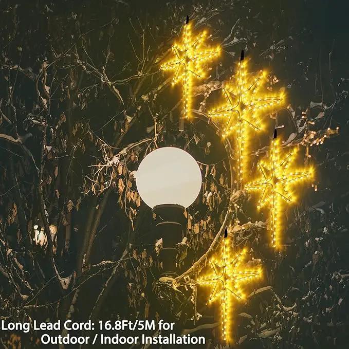 22" Bethlehem Star Outdoor Christmas Lights 90 LEDs Christmas Tree Lights Hanging Lights Mains Powered Polaris Christmas Decorations,Star of Bethlehem Lights for New Year Holiday Wedding Party Decor by GreenHaven Gardens