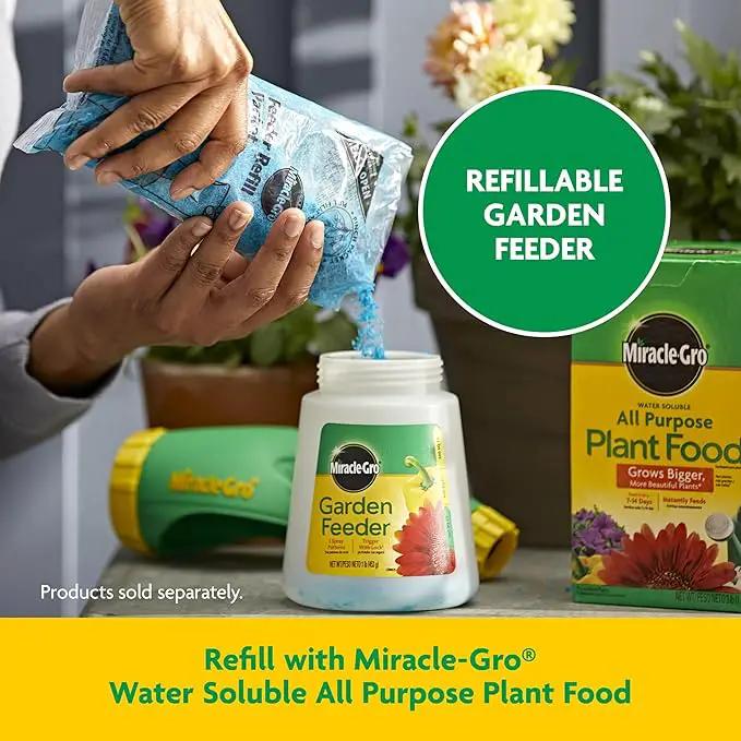 Miracle-Gro Garden Feeder with Water Soluble All Purpose Plant Food, Hose-end Feeder for Outdoor Plants, 1 lb. by GreenHaven Gardens