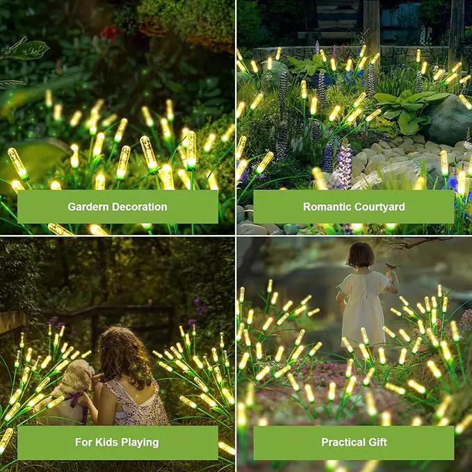 Solar Outdoor Garden Lights,Upgraded LED Solar Reed Swaying Lights for Garden Patio Yard Pathway Walkway Wedding Party Christmas Landscape Lighting (2 Pack) by GreenHaven Gardens