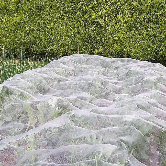 Ultra Fine Garden Mesh Netting, FARAER Plant Covers 8'x24' Garden Netting for Protect Vegetable Plants Fruits Flowers Crops Greenhouse Row Cover Protection Mesh Net Patio Gazebo Screen Barrier Net by GreenHaven Gardens