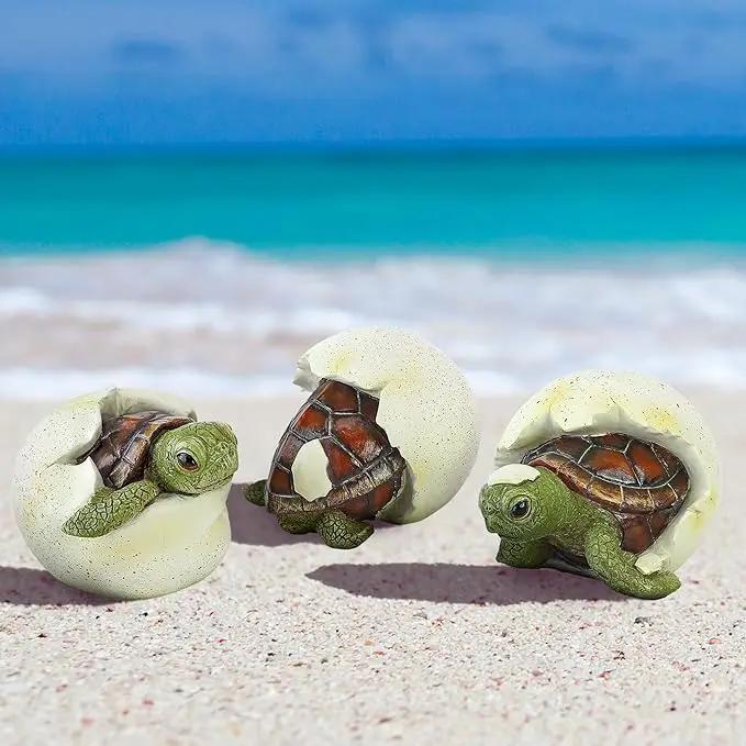 Design Toscano QM2562500 Out of the Shell Baby Turtle Triplet Statues,Full Color by GreenHaven Gardens