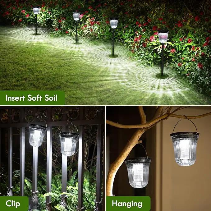 Outside Lights for Yard 6 Pack, Super Bright Solar Pathway Lights Outdoor Waterproof,Up to 14 Hrs Auto On/Off Solar Garden Lights, Solar Powered Landscape Lighting for Path Yard Garden Walkway by GreenHaven Gardens