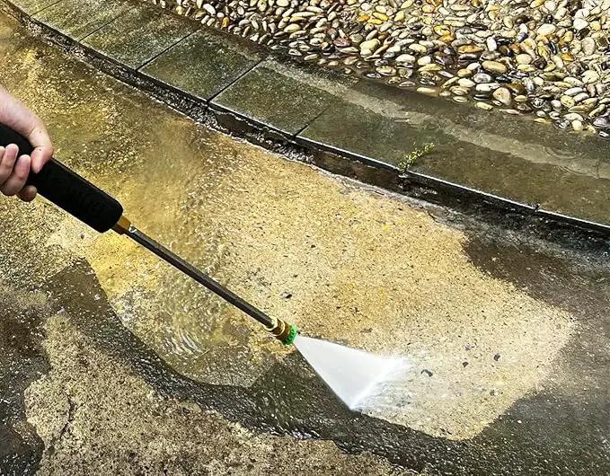YAMATIC Pressure Washer Gun Wand with Swivel 3/8" Plug & M22 Coupler, Stainless Steel Extension Lance Replacement for Ryobi, Simpson, Craftsman Power Washer for Foam Cannon Car Wash, 4000 PSI by GreenHaven Gardens